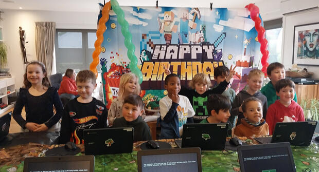 Childs Minecraft Birthday party